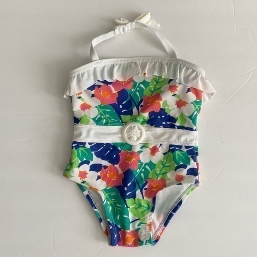 NWT Janie & Jack Baby Girl Set of 2 Swimsuits Bundle 12-18 Months - Picture 2 of 11